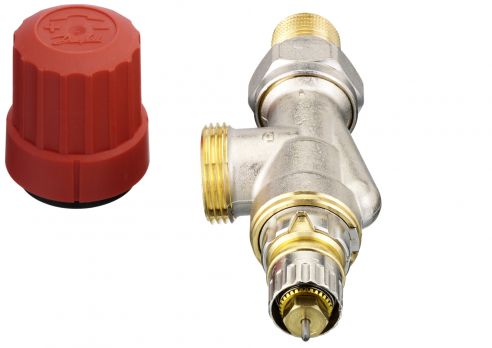 Danfoss 013G4203 - Клапан радиаторного терморегулятора RA-N 15, угловой UK, наружн. резьба Внимание! Клапан может использоваться только с термоголовкой типа RA