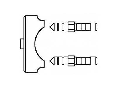 Danfoss 003L8145 - Комплект изм. нипп. с заглушкой для CNT