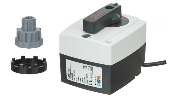 Danfoss 082H0222 - Электрический привод для поворотных клапанов HRB,HRE,HFE тип AMB 162 с импульсным сигналом управления, 5 НМ 230 Вольт, скорость перемещения - 60 секунд на 90°