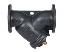 Danfoss 065B7729 - Фильтр сетчатый FVF Ду32 со сливным краном, чугун, фланцевый, Ру16