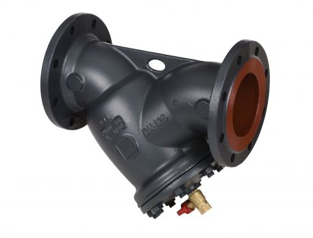 Danfoss 065B7729 - Фильтр сетчатый FVF Ду32 со сливным краном, чугун, фланцевый, Ру16