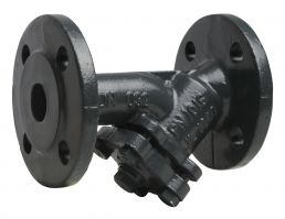 Danfoss 065B7743 - Фильтр сетчатый FVF Ду32 с пробкой, чугун, фланцевый, Ру16