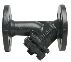 Danfoss 065B7743 - Фильтр сетчатый FVF Ду32 с пробкой, чугун, фланцевый, Ру16