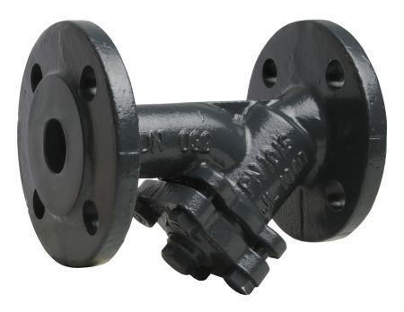 Danfoss 065B7743 - Фильтр сетчатый FVF Ду32 с пробкой, чугун, фланцевый, Ру16