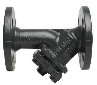 Danfoss 065B7743 - Фильтр сетчатый FVF Ду32 с пробкой, чугун, фланцевый, Ру16