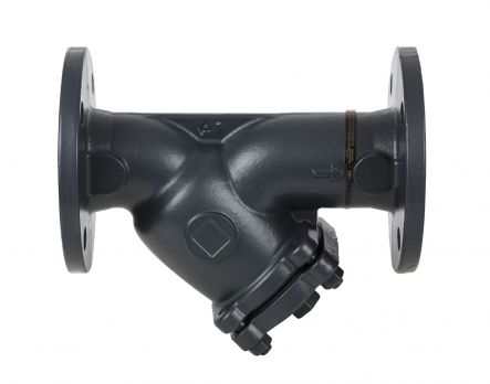 Danfoss 065B7746 - Фильтр сетчатый FVF Ду65 с пробкой, чугун, фланцевый, Ру16