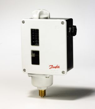 Danfoss 017-519166 - Реле давления RT112, диапазон давлений 0,1-1,1 бар, дифференциал 0,07-0,16 бар, G3/8