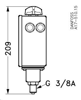 Danfoss 017-523866 - Реле давления RT