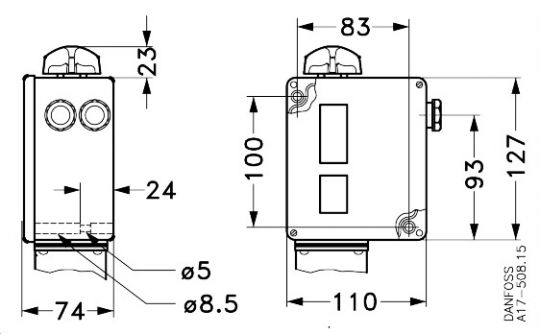 Danfoss 017-525566 - Реле давления RT