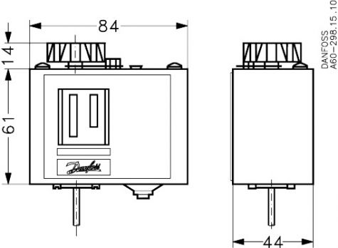 Danfoss 060L113766 - Термостат(пр. класс 0100501524)