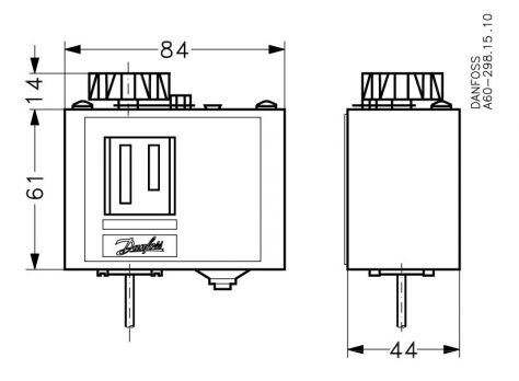 Danfoss 060L124966 - Реле температуры (термостат) KP 61